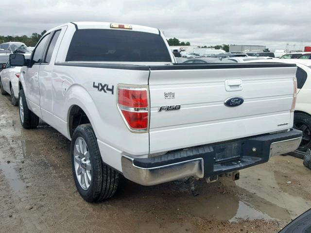 1FTEX1EMXDFC00129 - 2013 FORD F150 SUPER WHITE photo 3