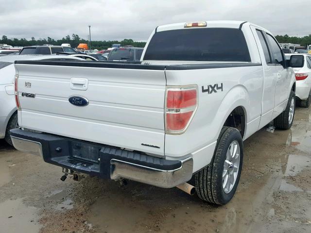 1FTEX1EMXDFC00129 - 2013 FORD F150 SUPER WHITE photo 4