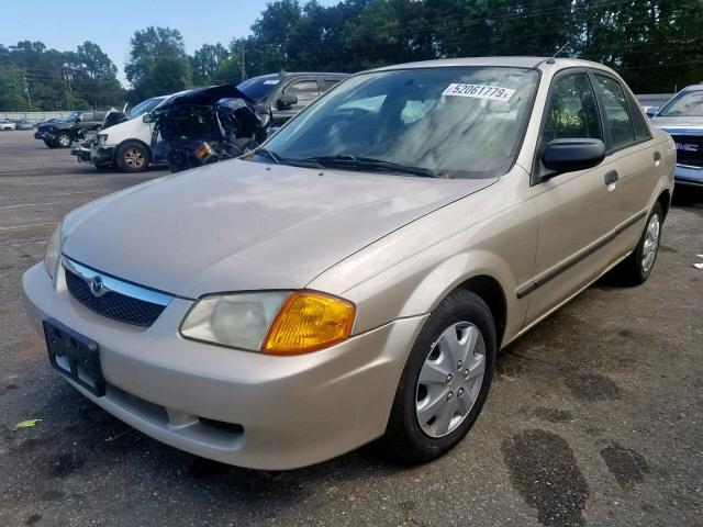 JM1BJ2227Y0270824 - 2000 MAZDA PROTEGE DX BEIGE photo 2