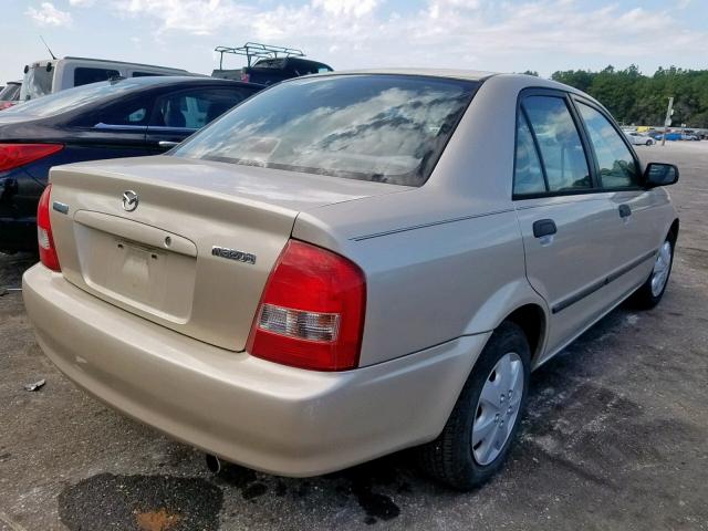 JM1BJ2227Y0270824 - 2000 MAZDA PROTEGE DX BEIGE photo 4