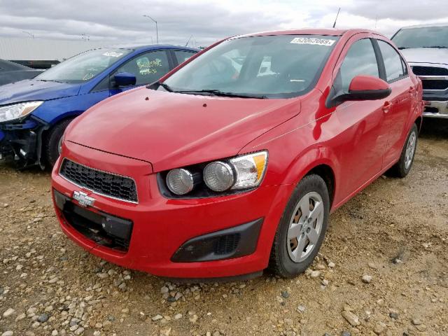1G1JA5SHXD4133339 - 2013 CHEVROLET SONIC LS 红色 照片 2