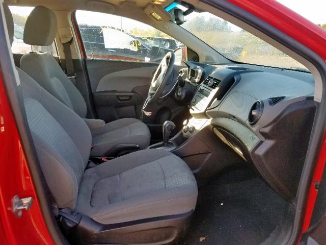 1G1JA5SHXD4133339 - 2013 CHEVROLET SONIC LS 红色 照片 5