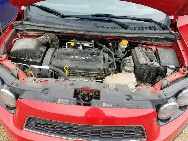 1G1JA5SHXD4133339 - 2013 CHEVROLET SONIC LS 红色 照片 7