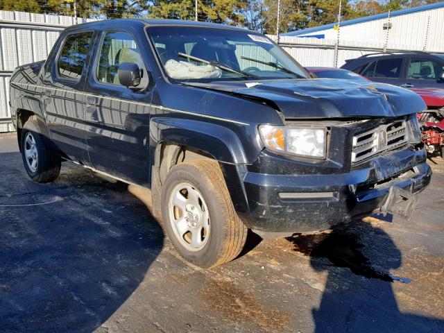 2HJYK16226H568262 - 2006 HONDA RIDGELINE BLACK photo 1