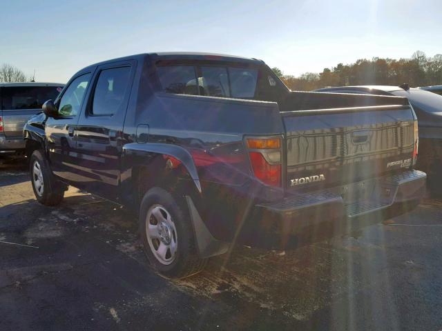 2HJYK16226H568262 - 2006 HONDA RIDGELINE BLACK photo 3