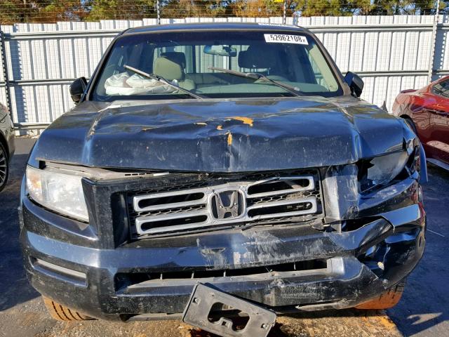 2HJYK16226H568262 - 2006 HONDA RIDGELINE BLACK photo 9