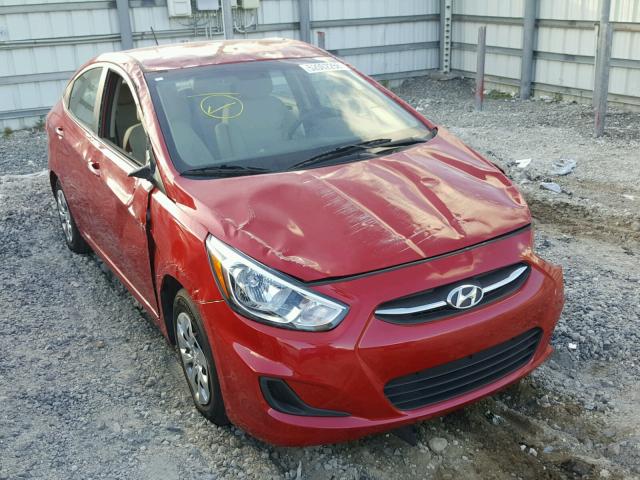 KMHCT4AE7HU342325 - 2017 HYUNDAI ACCENT SE RED photo 1