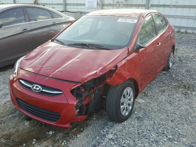 KMHCT4AE7HU342325 - 2017 HYUNDAI ACCENT SE RED photo 2