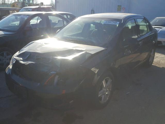 1G1AL58F077274116 - 2007 CHEVROLET COBALT LT BLACK photo 2