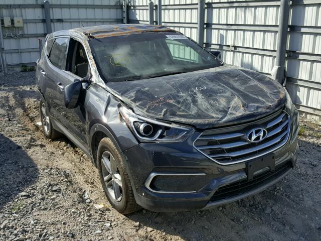 5XYZT3LB3JG573080 - 2018 HYUNDAI SANTA FE S GRAY photo 1