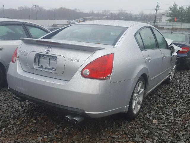 1N4BA41E58C830741 - 2008 NISSAN MAXIMA SE SILVER photo 4