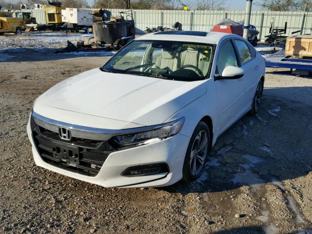 1HGCV1F55JA106058 - 2018 HONDA ACCORD EXL WHITE photo 2