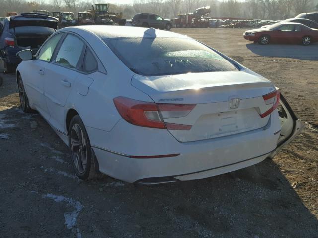 1HGCV1F55JA106058 - 2018 HONDA ACCORD EXL WHITE photo 3