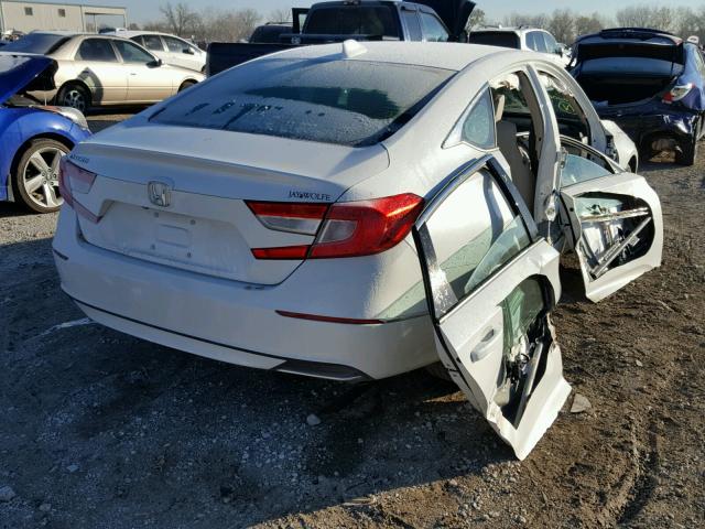 1HGCV1F55JA106058 - 2018 HONDA ACCORD EXL WHITE photo 4