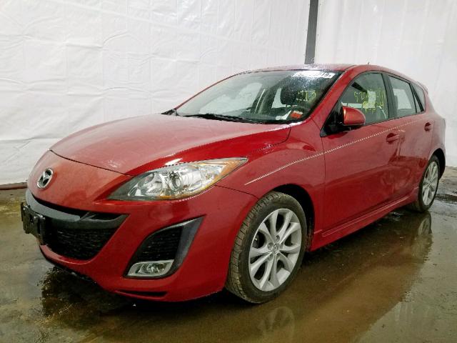 JM1BL1K55B1448732 - 2011 MAZDA 3 S RED photo 2