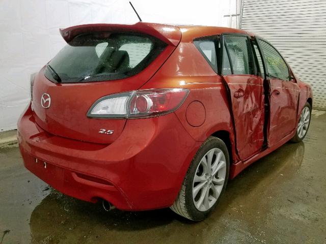 JM1BL1K55B1448732 - 2011 MAZDA 3 S RED photo 4