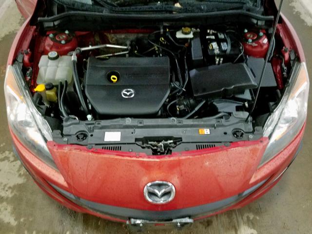 JM1BL1K55B1448732 - 2011 MAZDA 3 S RED photo 7