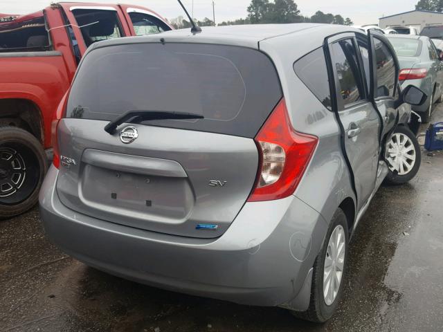 3N1CE2CP3FL414696 - 2015 NISSAN VERSA NOTE SILVER photo 4