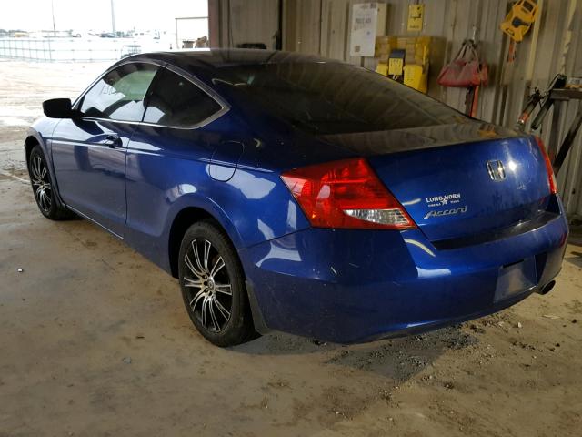 1HGCS1B33BA010685 - 2011 HONDA ACCORD LX- BLUE photo 3