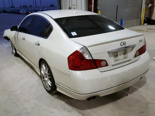 JNKBY01EX6M204235 - 2006 INFINITI M45 BASE WHITE photo 3