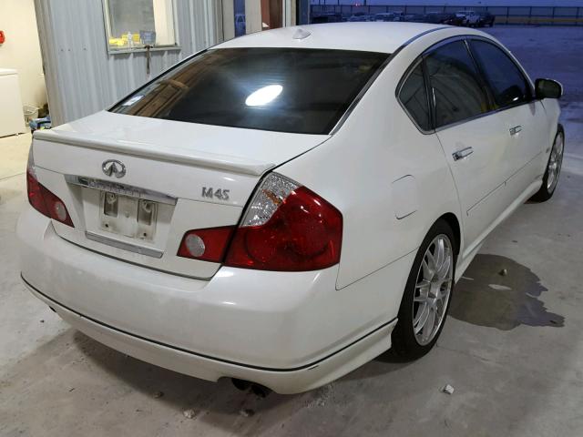 JNKBY01EX6M204235 - 2006 INFINITI M45 BASE WHITE photo 4