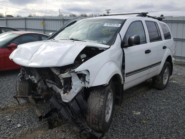 1D8HB48P67F578764 - 2007 DODGE DURANGO SL WHITE photo 2