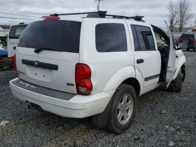 1D8HB48P67F578764 - 2007 DODGE DURANGO SL WHITE photo 4