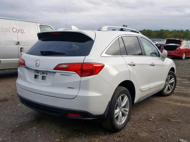 5J8TB4H55DL021172 - 2013 ACURA RDX TECHNO WHITE photo 4