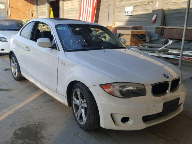 WBAUP7C51DVP24475 - 2013 BMW 128 I WHITE photo 1