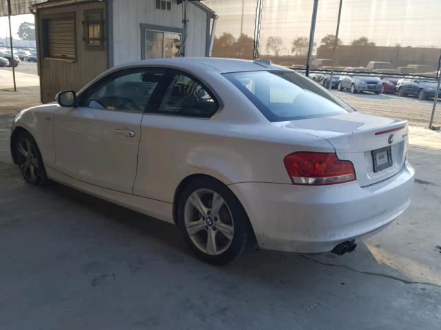 WBAUP7C51DVP24475 - 2013 BMW 128 I WHITE photo 3