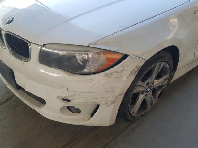 WBAUP7C51DVP24475 - 2013 BMW 128 I WHITE photo 9