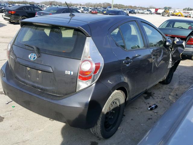 JTDKDTB33D1058352 - 2013 TOYOTA PRIUS C GRAY photo 4