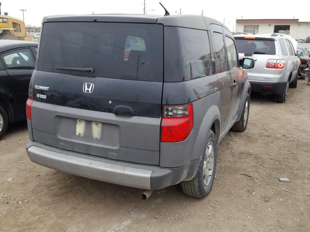 5J6YH28554L008231 - 2004 HONDA ELEMENT EX BLACK photo 4