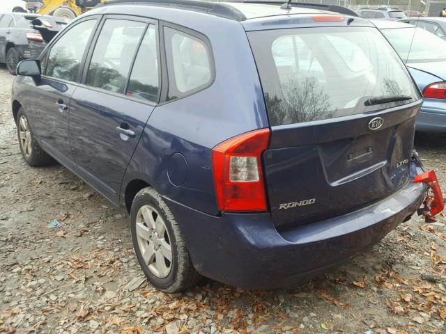 KNAFG526987184066 - 2008 KIA RONDO LX BLUE photo 3