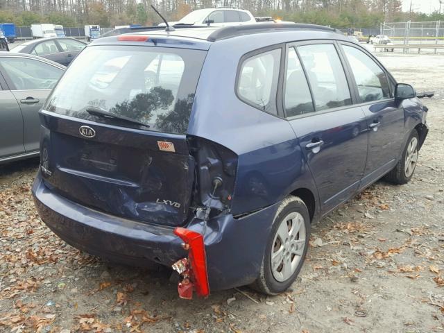 KNAFG526987184066 - 2008 KIA RONDO LX BLUE photo 4