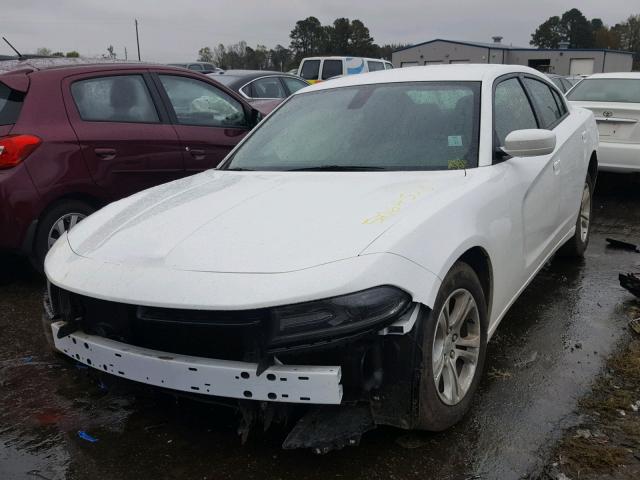 2C3CDXBGXJH206514 - 2018 DODGE CHARGER SX WHITE photo 2