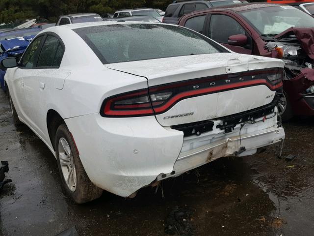 2C3CDXBGXJH206514 - 2018 DODGE CHARGER SX WHITE photo 3