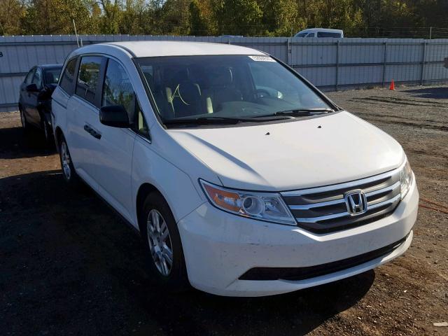 5FNRL5H21CB106948 - 2012 HONDA ODYSSEY LX WHITE photo 1