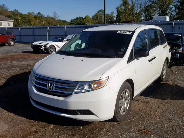 5FNRL5H21CB106948 - 2012 HONDA ODYSSEY LX WHITE photo 2