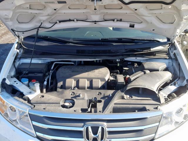 5FNRL5H21CB106948 - 2012 HONDA ODYSSEY LX WHITE photo 7