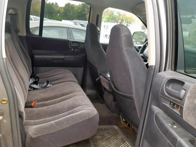 1B7HG48N72S671310 - 2002 DODGE DAKOTA QUA GRAY photo 6