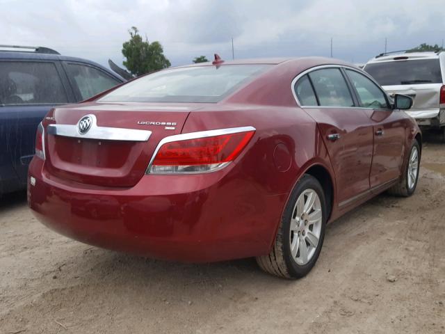 1G4GC5EG2AF242050 - 2010 BUICK LACROSSE C BURGUNDY photo 4