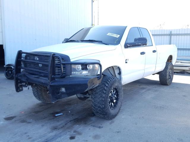 3D7KS28A18G154483 - 2008 DODGE RAM 2500 S WHITE photo 2