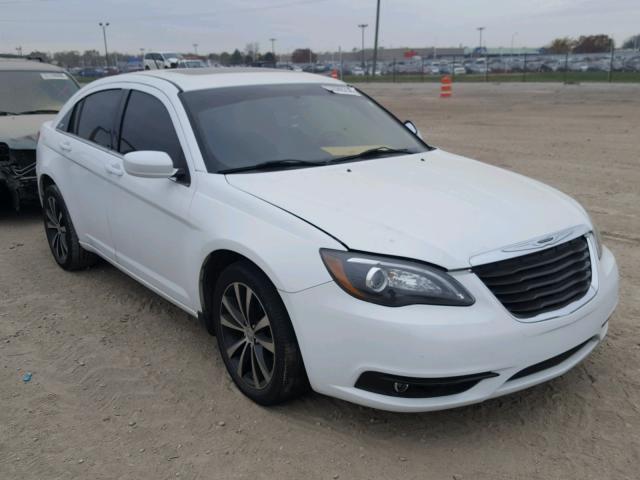 1C3CCBCG8DN520887 - 2013 CHRYSLER 200 LIMITE WHITE photo 1