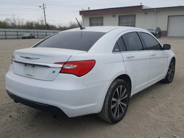 1C3CCBCG8DN520887 - 2013 CHRYSLER 200 LIMITE WHITE photo 4