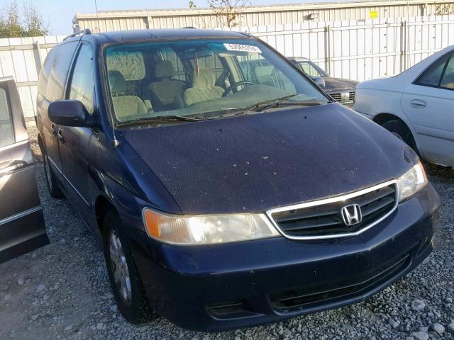 5FNRL18633B120572 - 2003 HONDA ODYSSEY EX BLUE photo 1