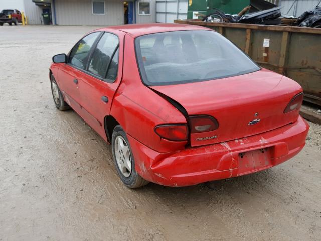 1G1JC524727289437 - 2002 CHEVROLET CAVALIER B RED photo 3