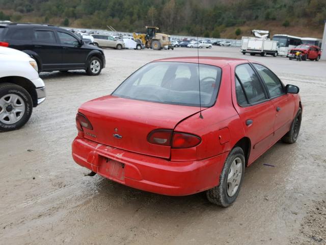 1G1JC524727289437 - 2002 CHEVROLET CAVALIER B RED photo 4