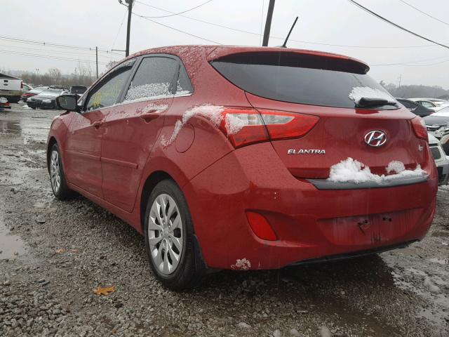 KMHD35LH9GU326028 - 2016 HYUNDAI ELANTRA GT RED photo 3