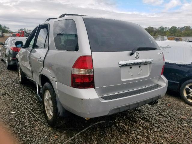 2HNYD18883H507410 - 2003 ACURA MDX TOURIN SILVER photo 3